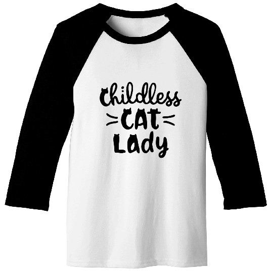 Childless Cat Lady Kamala Harris Baseball Tees