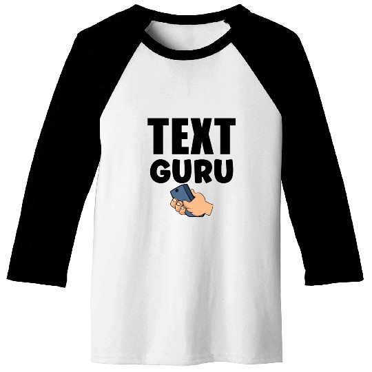 Text Guru Text Gift V2, Typography Art, Baseball Tees