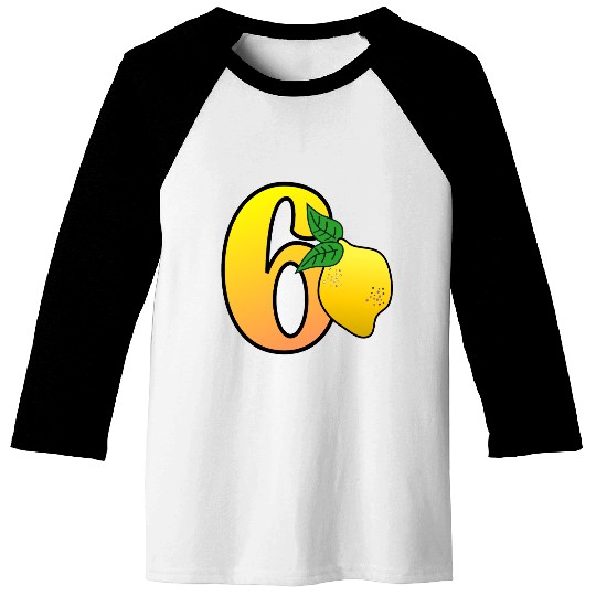 Number 60th Birthday - Lemon Baseball Tees