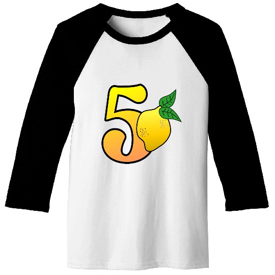Number 50th Birthday Lemon Baseball Tees