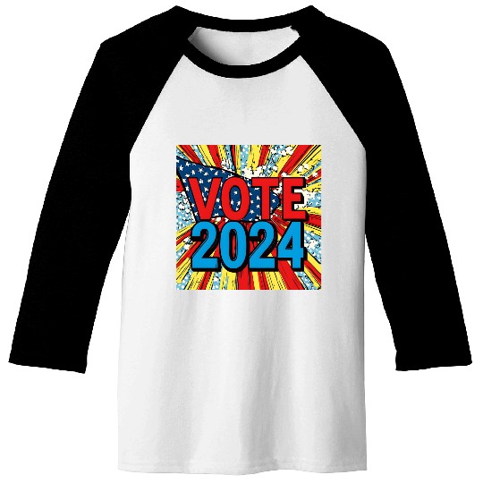 Vote 2024 Election Baseball Tees 0003