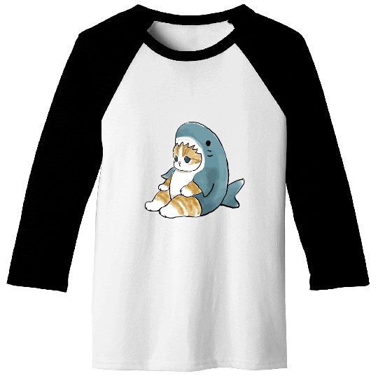 sand cat love pet cat shark Baseball Tees