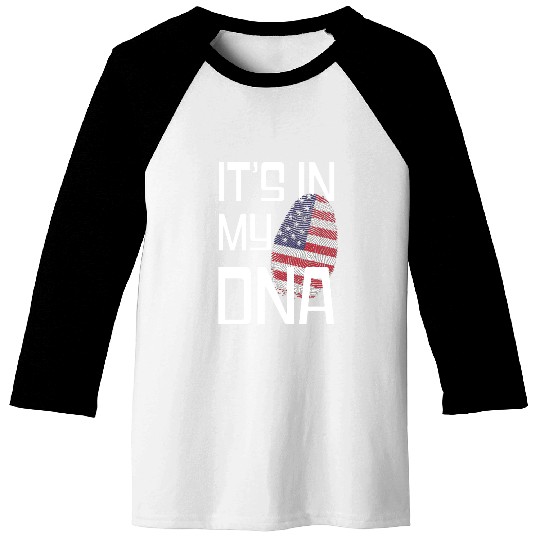 It's in my DNA - Love America Baseball Tees