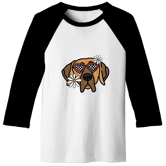 Great Dane Brown Retro Dog Baseball Tees