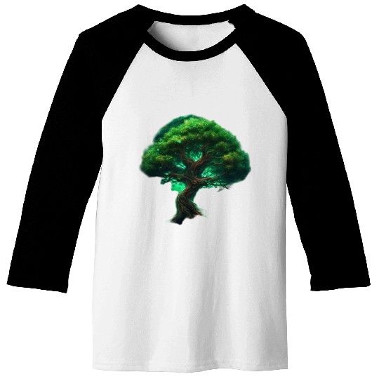 Green Space Tree Baseball Tees