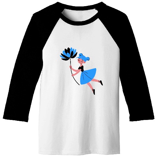 Blue Daisy Dreamer Baseball Tees