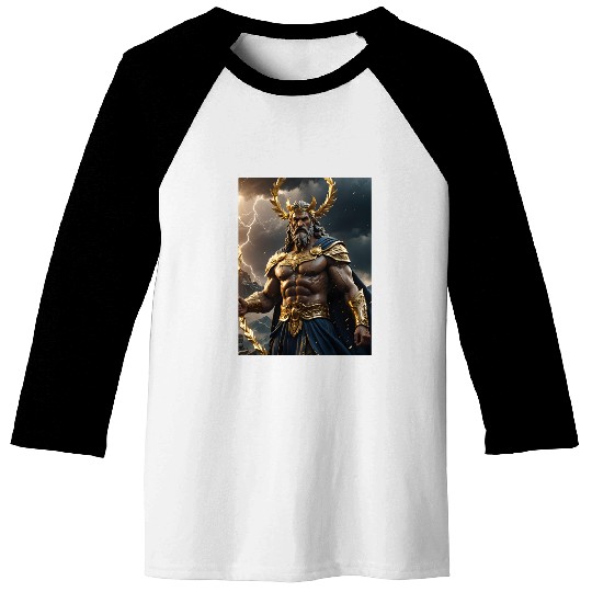 Zeus Jupiter Roman Greek God Baseball Tees