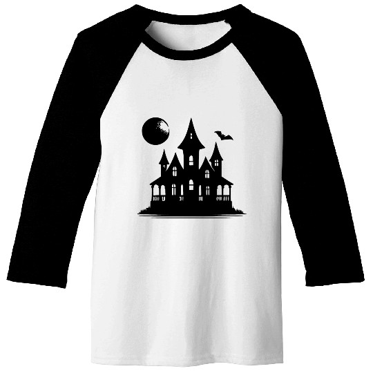 Full Moon Halloween Midnight Children's Haunted Baseball Tees