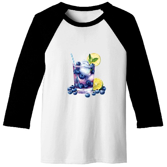 Blueberry Lemon Cocktail Baseball Tees
