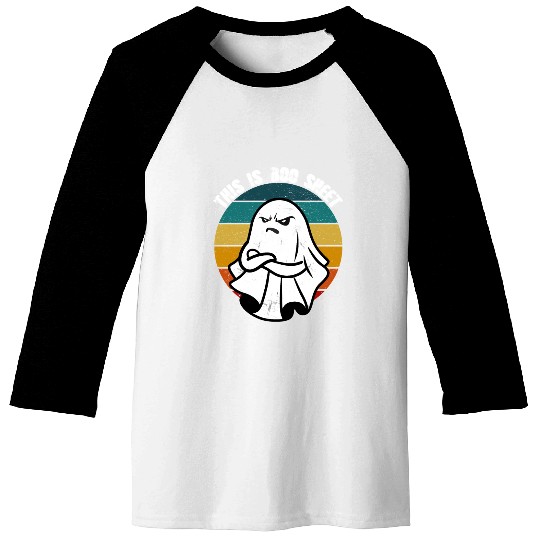 This Is Boo Sheet Ghost Retro Halloween Baseball Tees