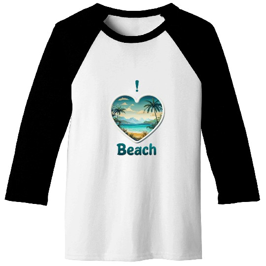 Tropical Serenity Baseball Tees
