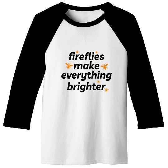 Fireflies Firefly Lightning Bug Insect Collector Baseball Tees
