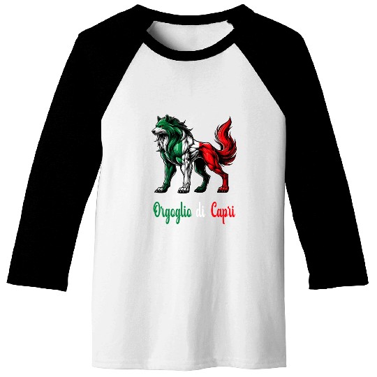 The pride of Capri Italy flag Baseball Tees
