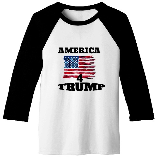 America 4 trump Baseball Tees