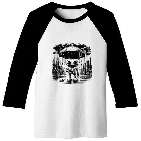 Lonely robot Baseball Tees