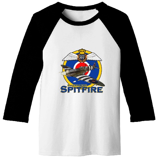 Supermarine Spitfire Baseball Tees