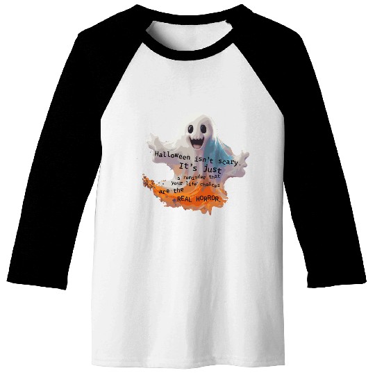 Ghost Real Horror Baseball Tees