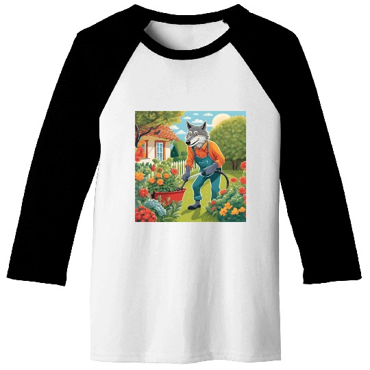 The Lone Wolf Tends His Garden Baseball Tees