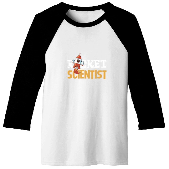 Rocket Scientist Cute Cartoon Rocket Fun Baseball Tees