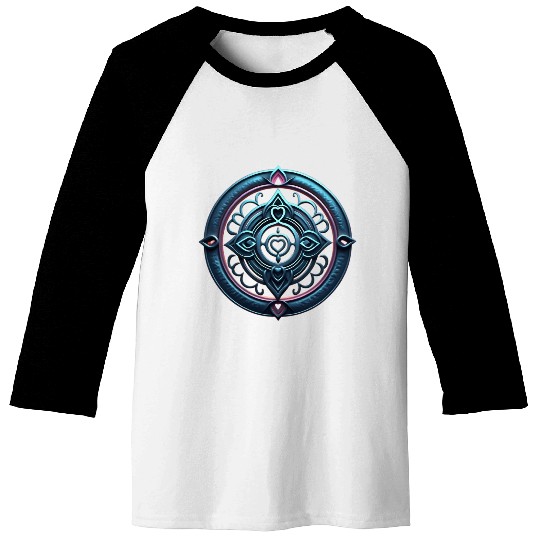 Sacred Heart Mandala Baseball Tees
