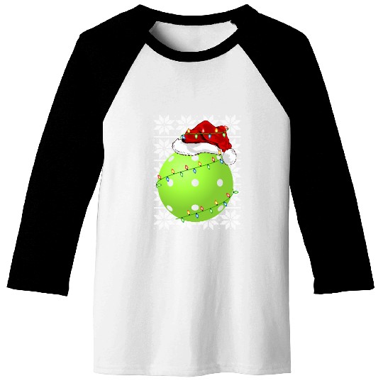 Pickleball Santa Baseball Tees