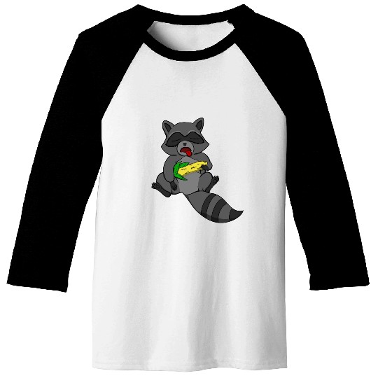 Sleeping Raccoon Baseball Tees