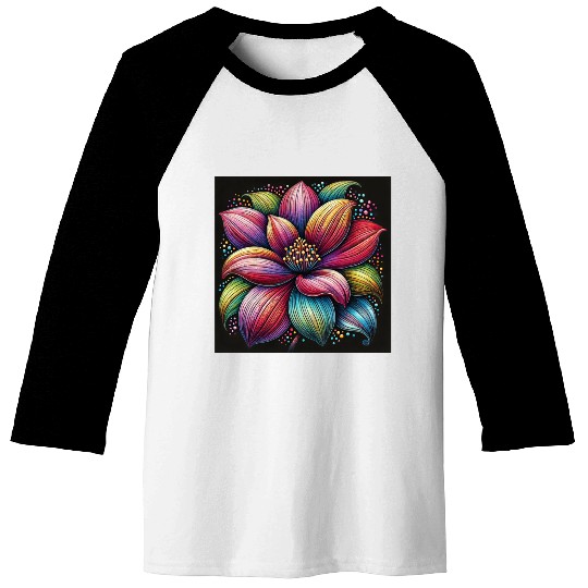 flower transparent Baseball Tees