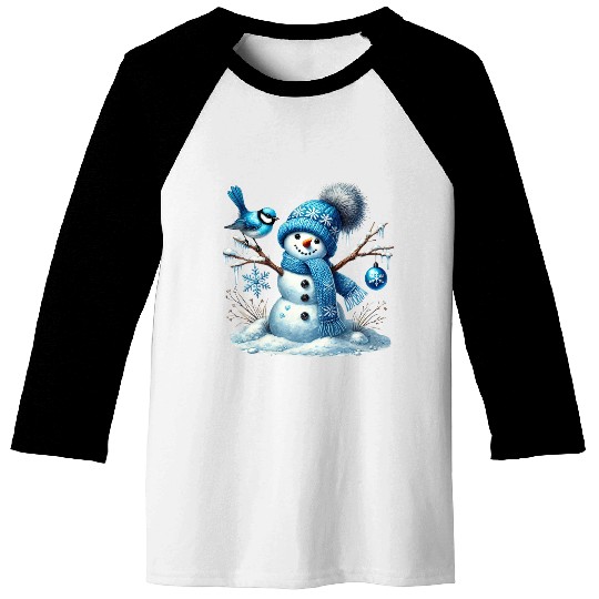 Snowman Christmas, Funny Snowman Baseball Tees