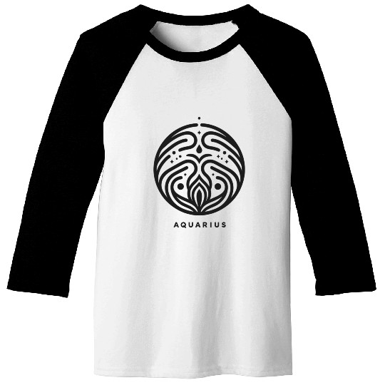 Zodiac Aquarius Baseball Tees