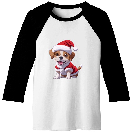 Santa Paws: The Cutest Christmas Puppy Baseball Tees