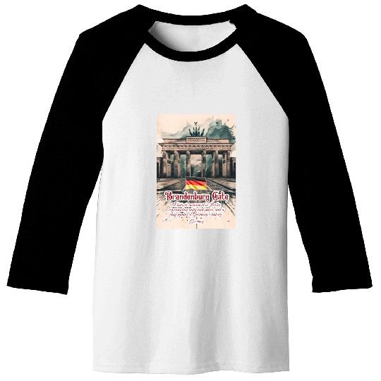 Brandenburg Gate The monument in Germany V1 Baseball Tees