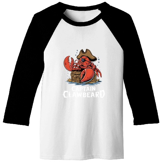Pirate Lobster Baseball Tees