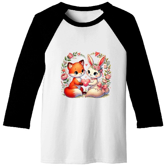 Beautiful couple heartvalentine's day design Baseball Tees