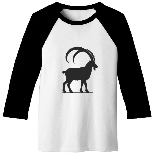 Majestic Capricorn - Silhouette Style Baseball Tees