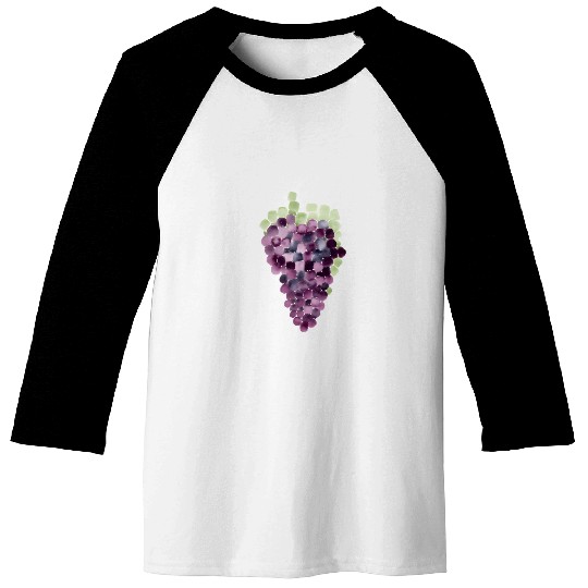 Grape Mosaic Baseball Tees