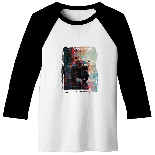 Motorcycle abstract Baseball Tees