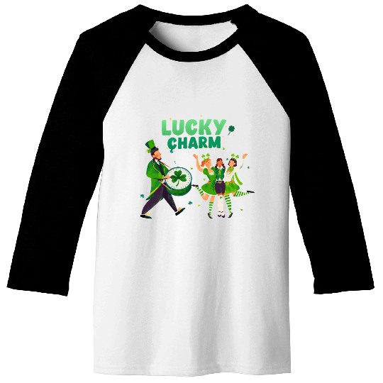 Lucky Charm Unisex Lightweight Crewneck Baseball Tees