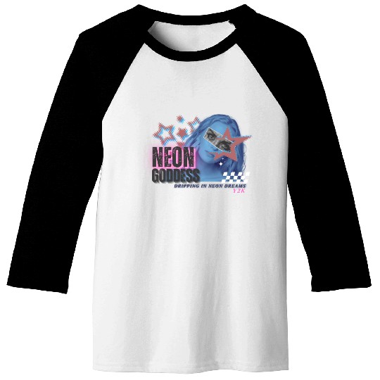 Neon Goddess Y2K Baseball Tees Design