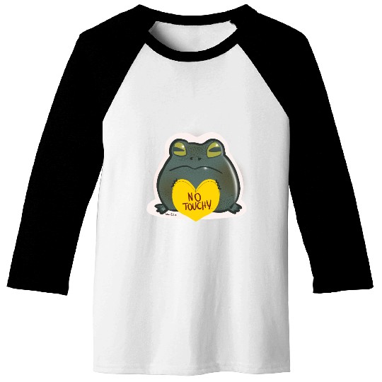 NO Touchy! Grumpy toad. Baseball Tees