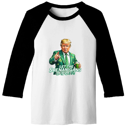 Trump St. Patrick’s Day Baseball Tees – Irish Party Baseball Tees