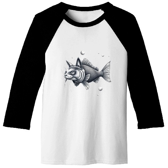 The cat fish 3 Baseball Tees