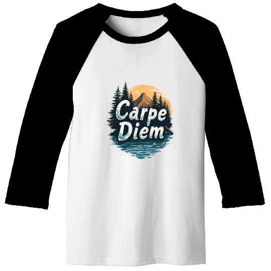 Carpe Diem Adventure Awaits Baseball Tees