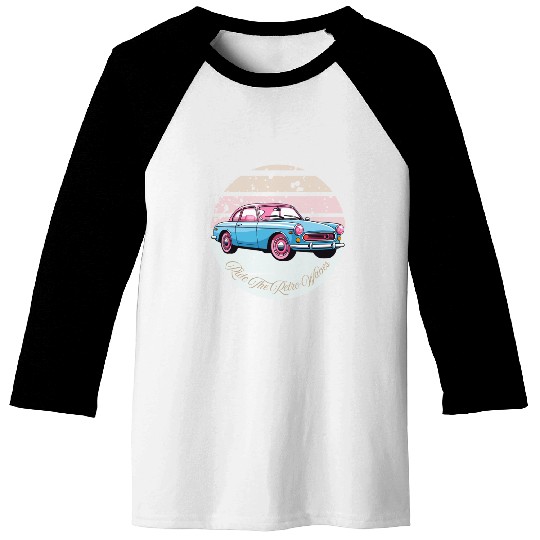 “Ride the Retro Vibes – Cruise Through Nostalgia” Baseball Tees