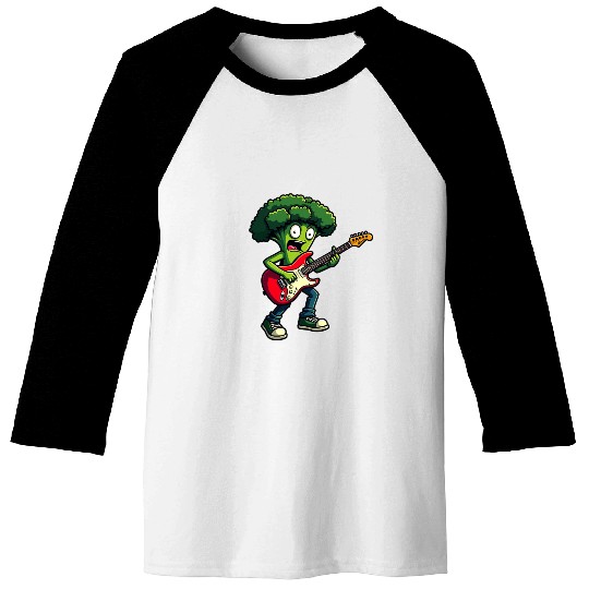 Rocking Broccoli Baseball Tees