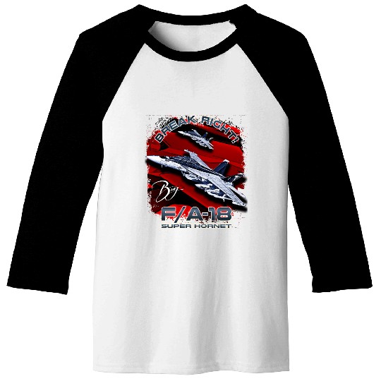 F/A18 Super Hornet Us Air Force Fighterjet Baseball Tees