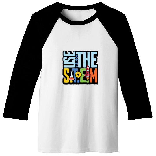 STEM Teacher Use The STEM Loves Computer Science Baseball Tees