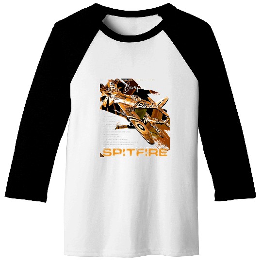 Spitfire Legend: WWII Icon in Flight Baseball Tees