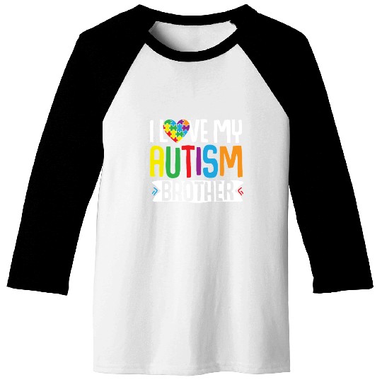 Autism Awareness Gift Sister Brother Baseball Tees