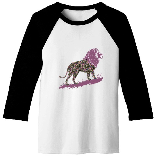 Star of David Pattern 1 Lion of Judah Baseball Tees