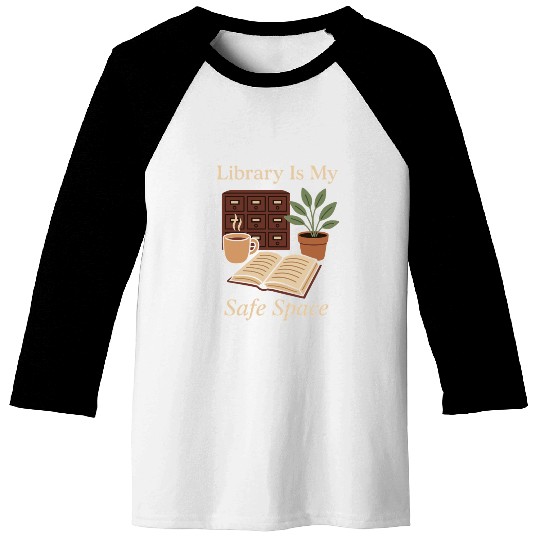 Library Nerd Book Lover Introvert Quiet Life Baseball Tees